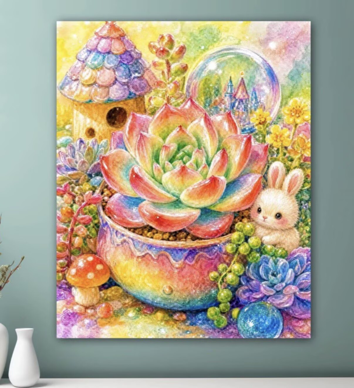 9CT 11ct Succulent Printed Kit - đánh giá và giá Cotton Embroidery Thread Skeins