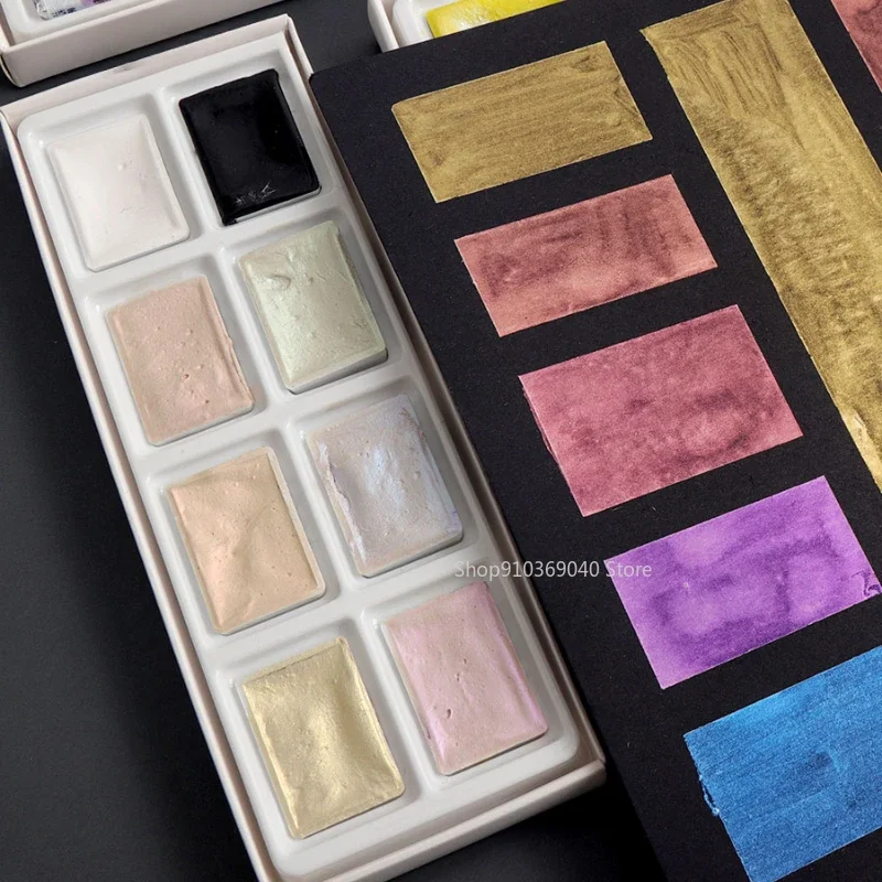 2024 New White Night Master So - đánh giá và giá Watercolor Paint Set Solid Pigment