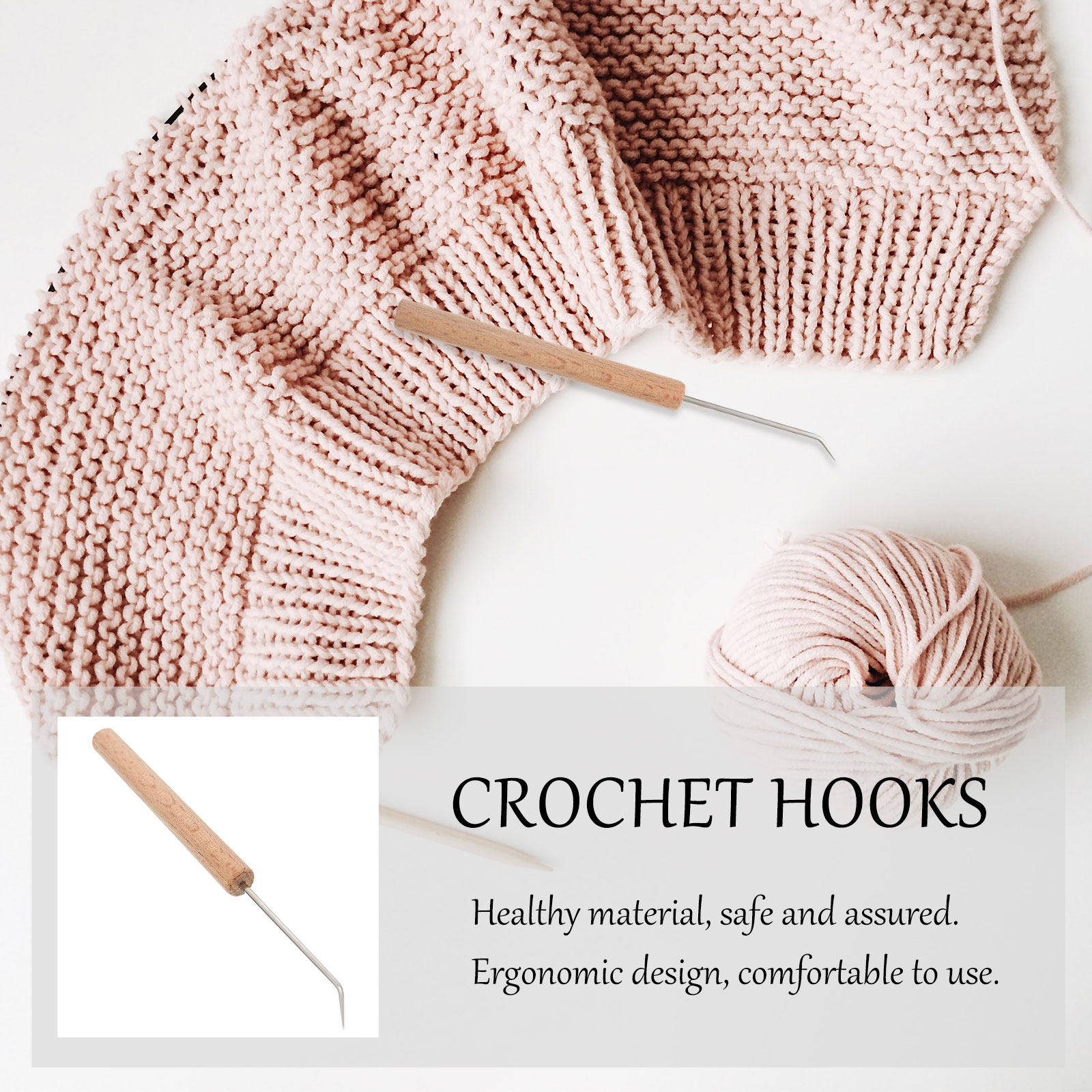 1Pcs Crochet Hook Wooden Handl - đánh giá và giá Wooden Crochet Hooks Ergonomic Handle