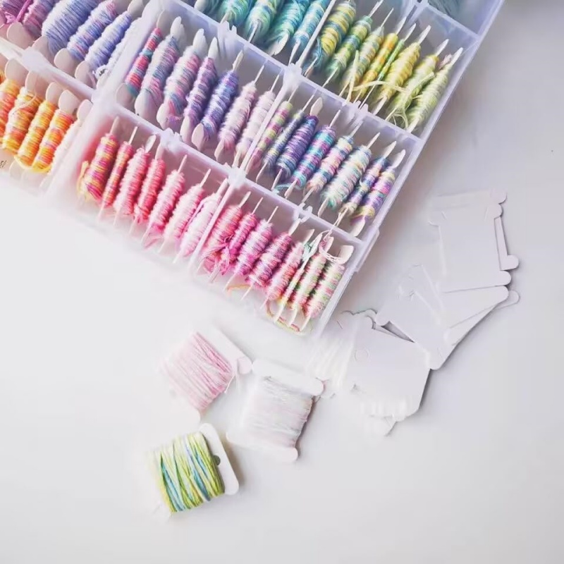 1set Embroidery Floss Bobbins  - đánh giá và giá Cotton Embroidery Thread Skeins