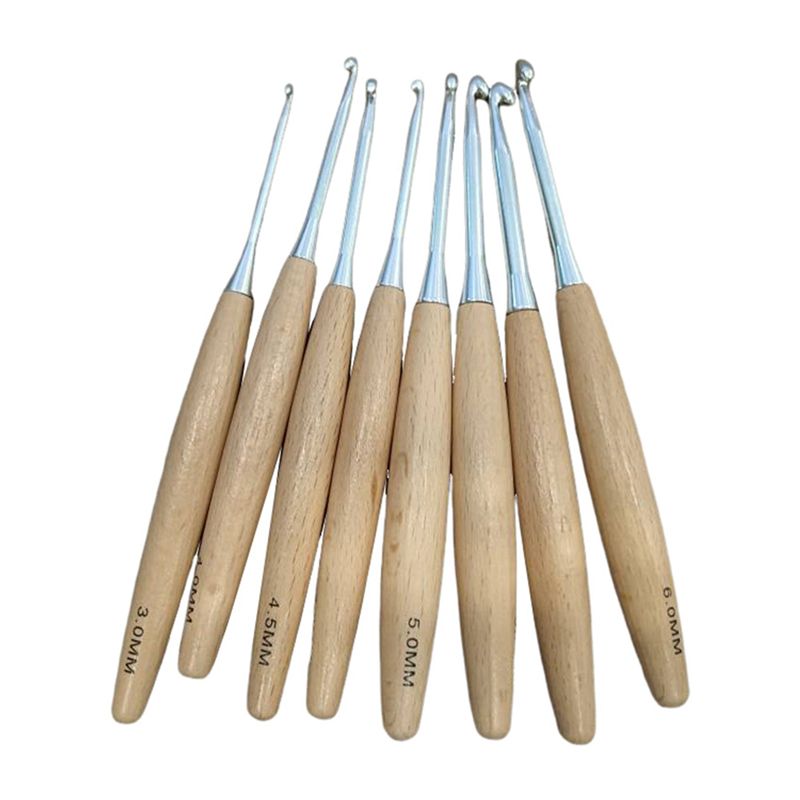 M12K-40Pcs Wood Crochet Hooks  - đánh giá và giá Wooden Crochet Hooks Ergonomic Handle