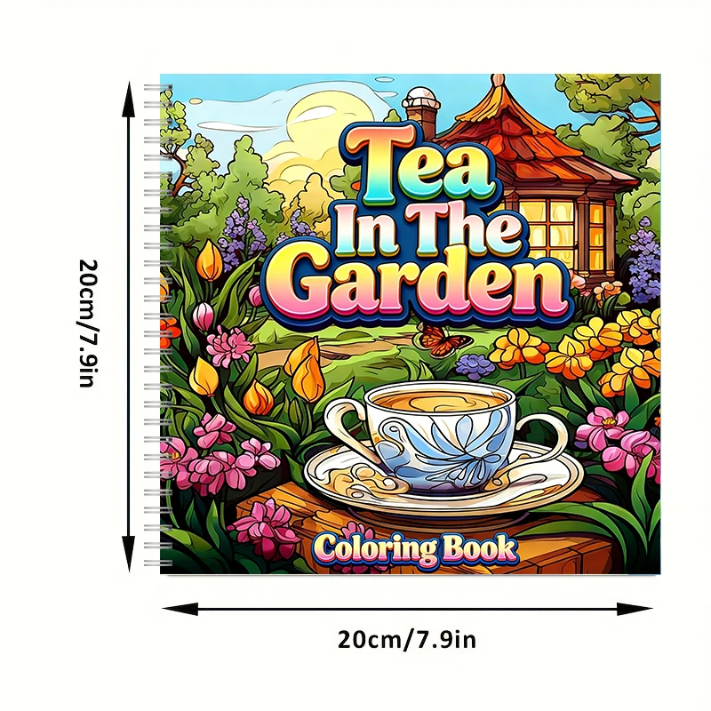 Tea In The Gardens Coloring Bo - đánh giá và giá Painting Supplies
